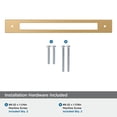 thumbnail image 4 of Amerock Medora 8-13/16 inch (224mm) Center-to-Center Rectangle Champagne Bronze Cabinet Pull Backplate, 4 of 6