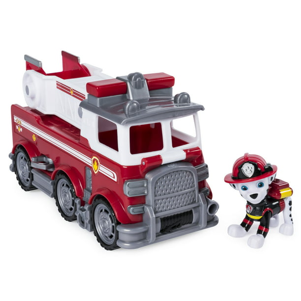 PAW Patrol Ultimate Rescue - Marshall’s Ultimate Rescue Fire Truck with  Moving Ladder and Flip-open Front Cab, for Ages 3 and Up