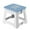 Blue #0, variant on Foldable Plastic Stool | Portable Low Chair for Camping & Outdoor Use | Compact Foldable Design | Blue, Gray or Pink | 1-Piece
