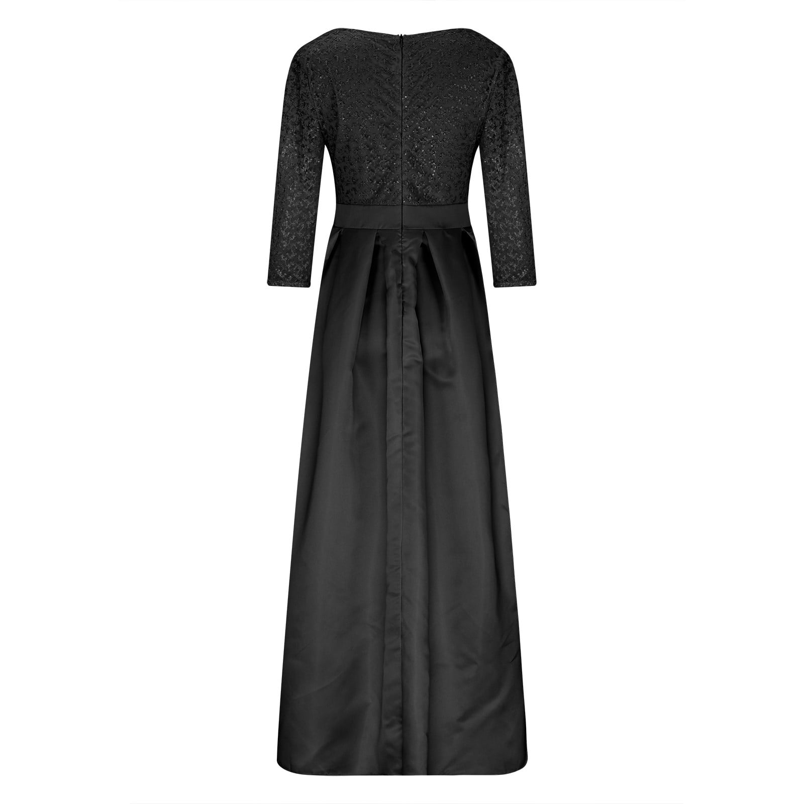 Black Bridesmaid Dress Black V-Neck Bridesmaid Dress - Long Sleeves, A-Line, Floor Length With Slit, Satin/Chiffon, Size 14 Black Ball Gown Black Bridesmaid Dress Black V-Neck Bridesmaid Dress - Long Sleeves, A-Line, Floor Length With Slit, Satin/Chiffon, Size 14 Black Ball Gown