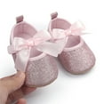 thumbnail image 2 of Otqutp Summer Dance Shoes for Flower Girls Toddler Kids Girls Soild Colour Bowknot Princress Shoes Soft Sole The Floor Barefoot Non Slip First Walkers Prewalker Shoes, 2 of 9