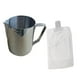 thumbnail image 1 of Jarra de acero Inoxidable 304 de 900 Ml Y 1 Paquete de Cristal 100 g BLESIY Jarra para hacer velas, 1 of 8