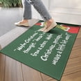 thumbnail image 3 of Christmas Funny Welcome Kitchen Rug Indoor Anti-Fatigue Kitchen Mat Winter Door Mat Anti-Slip Scratch Sand Cartoon Pattern Doormats 17" X 30" Crystal Velvet, 3 of 6