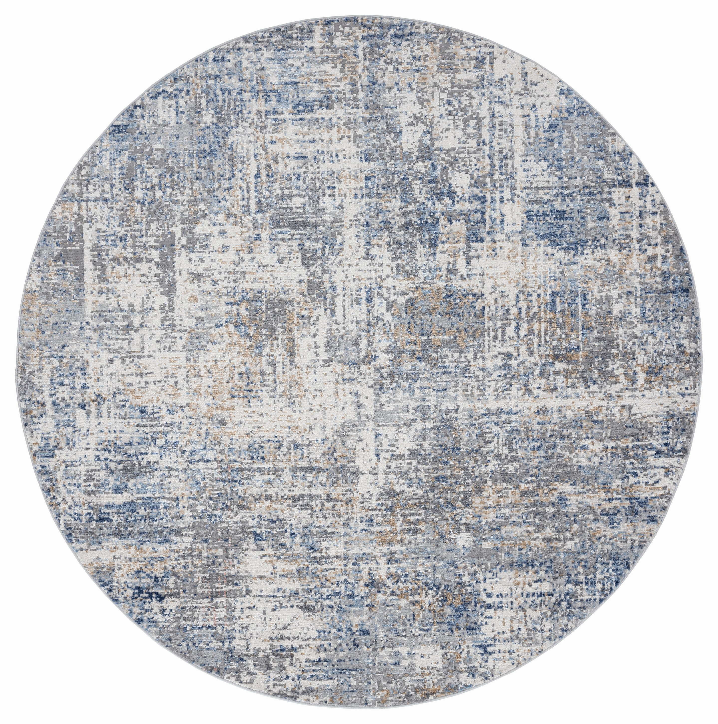 United Weavers Dawson Boulevard Modern Abstract Runner Rug, Blue, 2'7" x 7'4"