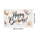 thumbnail image 3 of Decorative Design Happy Birthday Banner Balloon Decoration Birthday Party Celebration for Kids Party Indoor Decoration Photo Shoot, 3 of 8