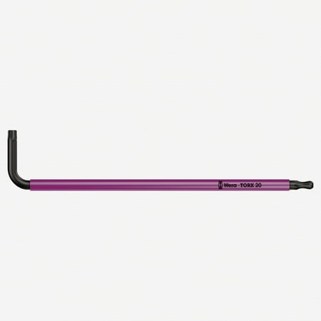 

Wera 024354 T20 x 96mm Ball-End Torx + Security Torx L-key (Pink)