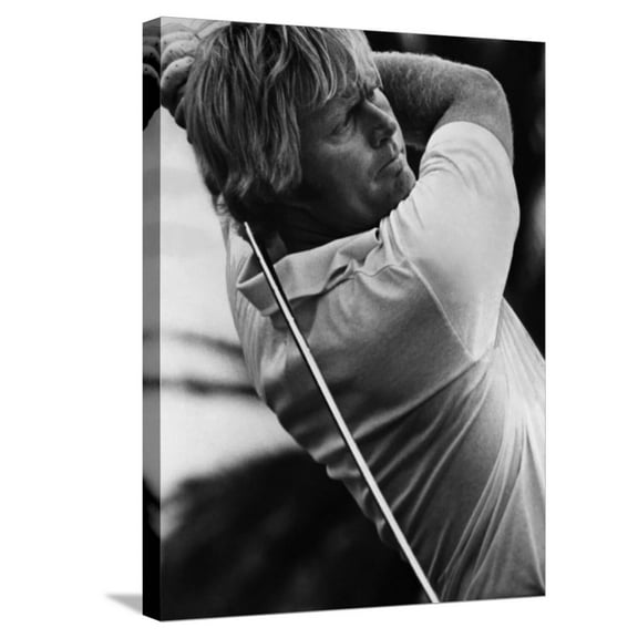 Art.com Golf Pro Jack Nicklaus, 1973 Stretched Canvas Print Wall Art, 18" x 24"