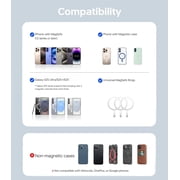 ULiXWH SlimMag Power Bank 5000mAh, Travel Essentials Magnetic Portable Charger, Compatible with iPhone 17/16/15/14/13 Pro Max
