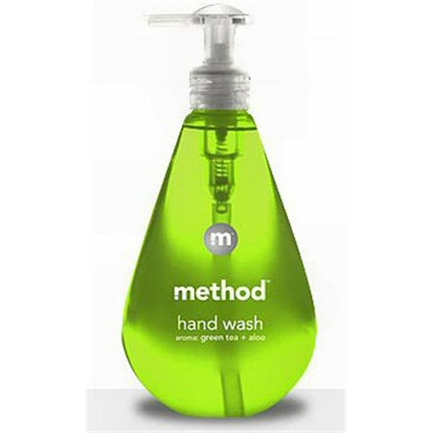 Method 00033-5 GRN Green Tea And Aloe Hand Wash 12oz Gel Pack Of 6