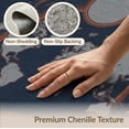 thumbnail image 6 of ODIKA Galaxy Continent Motif Circles Continents Round Map Planetary Playful Stain Resistant Low Profile for Dorm Room, Small Living Apartment, 6 of 7