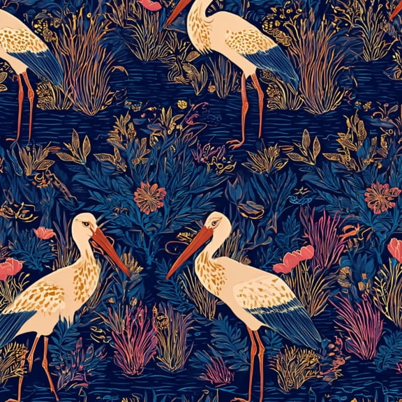 Peel and Stick Wallpaper Bird Seamless Golden Botanical Plants Dark Wall Mural 23.6in x 9.8ft Self Adhesive Removable Wall Paper Renter Friendly Wallpaper for Nursery Bedroom Cabinets