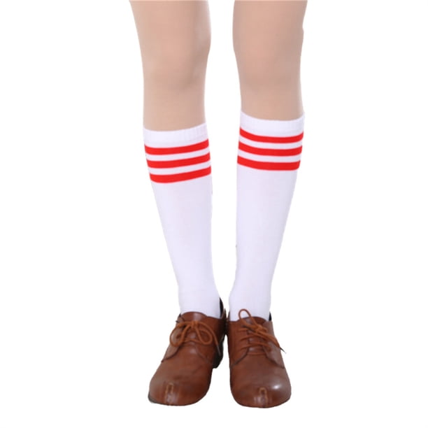 Minnieouse Medias hasta el muslo a rayas, medias antideslizantes para Cosplay, juegos deportivos, calentadores para piernas, Día de San Valentín, rayas Type3 Minnieouse AP008903-04
