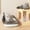Gray, variant on Open Top Cat Litter Box, High Splash Guard Rim, Integrated Sifting Area, Smooth Plastic Shell, Detachable Structure For Household Cat Waste Management