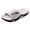 White, variant on Men's Slip On Sport Slide Sandals Wide Width Non Slip Bathroom Shower Slippers Open Toe Soft Sole Lightweight Water Shoes Gold Size 6