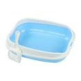 thumbnail image 5 of Cat Kitten Potty Pan Cat Sand Box Easy Installation Cat Bedpan Prevent Sand Leakage Cat Deep Toilet Open Top Pet Litter Tray blue, 5 of 9
