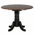 thumbnail image 3 of Round Extendable Dining Set - 42" Solid Wood Table & 2 Chairs, 3 of 7