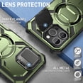thumbnail image 5 of i-Blason Armorbox for iPhone 16 Pro 6.3" Case Camera Control Capture Button Design [Military Protection] Full-Body Rugged Protective Case Cover with Built-in Screen Protector & Kickstand, Green, 5 of 11