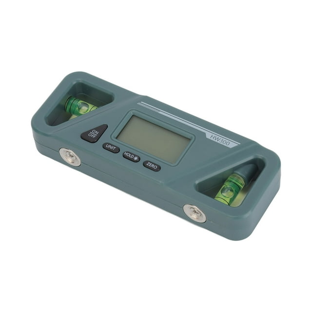 Inclinomètre Numérique en Plastique ABS Base Magnétique Jauge d'Angle pour Traitement du Bois Réparation de Voiture Vert Foncé