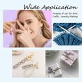 thumbnail image 6 of Theme Stitch Markers Alloy Enamel with Rhinestone Crochet Leverback Hoop Charms Locking Stitch Marker Ring Hand Infinity Platinum Golden 3~4.3cm, 6 of 6