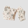 thumbnail image 3 of Pijamas para niños niños 2023 invierno nuevo niño niñas lindo estampado manga larga Top pantalones conjunto de pijama de dos piezas, 3 of 4