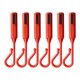 thumbnail image 1 of 6 piezas de soporte para anzuelos de caña de pescar, regalo profesional, anzuelo de gusano y anzuelo triple para pesca. naranja, 1 of 8