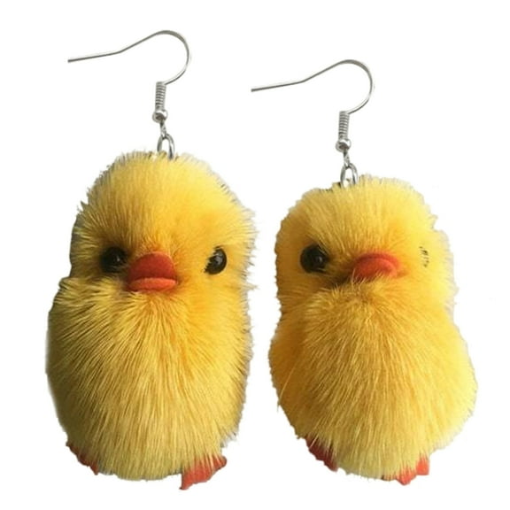 Fashion Cute Yellow Duck Charm Earrings Sweet Dangle Earrings Simple Pendant Earring Party Jewelry Charm Earring