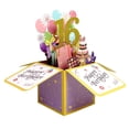 thumbnail image 1 of CSChome Blessing Card Beautiful Eye-catching 3D Design Hollow Glitter Gift Giving Three-dimensional Box Birthday Card Home Supply Greeting Card, 1 of 7