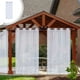 thumbnail image 1 of Cortinas transparentes blancas de 84 pulgadas de largo | Paneles de ventana de voile transparente | Cortinas de gasa de doble bolsillo para barra | Poliéster suave | 52x84 pulgadas | Puerta de, 1 of 8