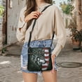 thumbnail image 5 of Kuiaobaty American Flag Wolf Print Crossbody Bag for Women, Medium Size Vegan Leather Messenger Handbag Crossbody, Large Capacity Sling Purse with Adjustable Strap for Travel, 5 of 7