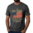 thumbnail image 6 of Summer T-Shirts for Men Flag Short Sleeve Workout Graphic Tees Casual Crewneck 4th of July Patriotic Shirts Gray Grey,L, 6 of 6