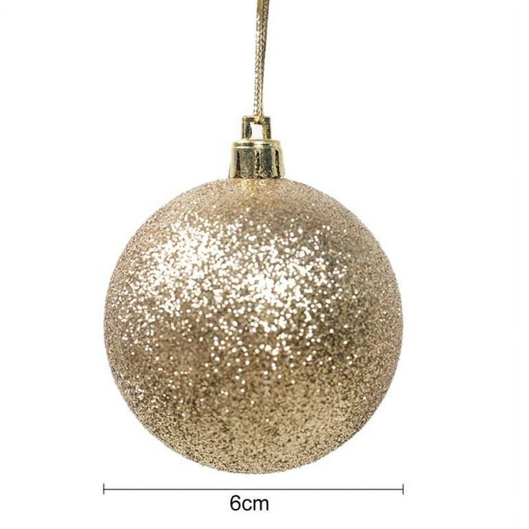 Mini Glitter, Mirror Shatterproof Christmas Tree Ball Ornaments (Teal, Silver, 1.5 in, 48 Pack)