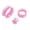 pink, variant on Thin Flexible Silicone Ear Tunnels Plugs Flared Flesh Gauges Expander Stretchers-pink-14mm