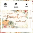 thumbnail image 2 of Cheereveal Little Pumpkin Backdrop Fall Baby Shower Decorations A Little Pumpkin Is on The Way Background Thanksgiving Supplies, 2 of 6