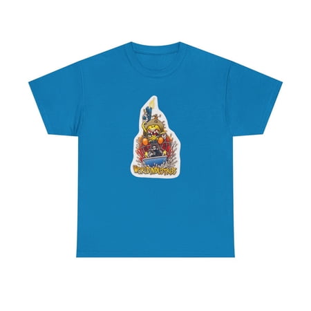 Hovercraft Flameboy World Industries 01 Skateboard Vintage Classic TShirt Print - Sapphire / XL