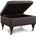 thumbnail image 3 of Serta at Home Abbot Square Tufted Storage Ottoman in Midnight Charcoal, 3 of 10