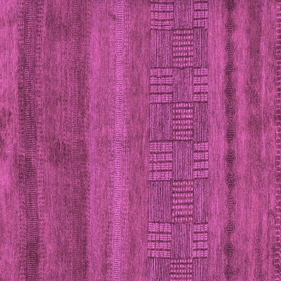 Ahgly Company Indoor Square Abstract Purple Modern Area Rugs, 6' Square