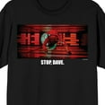 thumbnail image 2 of 2001 A Space Odyssey Stop Dave Meme Crew Neck Short Sleeve Men's Black T-shirt 
-XXL, 2 of 4