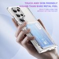 thumbnail image 6 of Allytechgroup Clear Case for Samsung Galaxy S25 Ultra, Wallet Back Cover with Cards Holder Stand Not-Yellowing Slim Bumper Shockproof Protective Phone Case for Samsung Galaxy S25 Ultra, Clear, 6 of 8