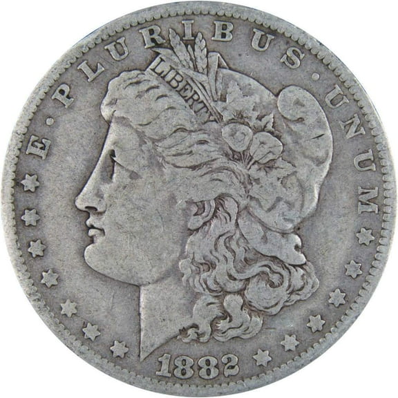 1882 O Morgan Dollar F Fine 90% Silver $1 US Coin Collectible