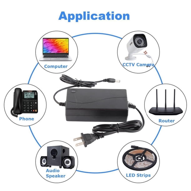 Adaptador de Potencia, Transformador del Adaptador de la Fuente de Alimentación 24V 2a A Baja Temperatura DC DC Resistencia Eléctrica Alta Para Mini TV TV