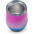 thumbnail image 2 of Abbott Collection 27-BEVI-SG-GPK Insulated Wine Tumbler, 4.25 inches high, Gloss pink/blue, 2 of 4