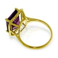 thumbnail image 3 of Galaxy Gold 14K Yellow Gold Natural Black Diamonds and Amethyst Ring - February Birthstone - Peace & Wisdom - Sizes 5.5 to 11 - Fine Jewelry for Women, 3 of 4