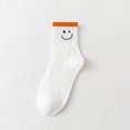 thumbnail image 1 of Calcetines De Mujer Media Tubo Blanco De Dibujos Animados Oso Arco Iris Letra Amor Sonriente Cara Rayas Deportivos, 1 of 4
