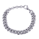 thumbnail image 2 of Pulsera de Cadena LUCKMAN Modelo Clark Acero Inoxidable Plateado UNITALLA, 2 of 7