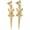 02 Gold, variant on Zephyriana Exaggerated Dragon Crocodile Alligator Earrings Dangle Personalized Crocodile Animal Drop Earrings Stud for Women Gothic Jewelry