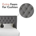 thumbnail image 5 of Aykah Brittany King Bed Frame With Storage , Metal Bed Frame with High Headboard, No Box Spring Required, 5 of 5