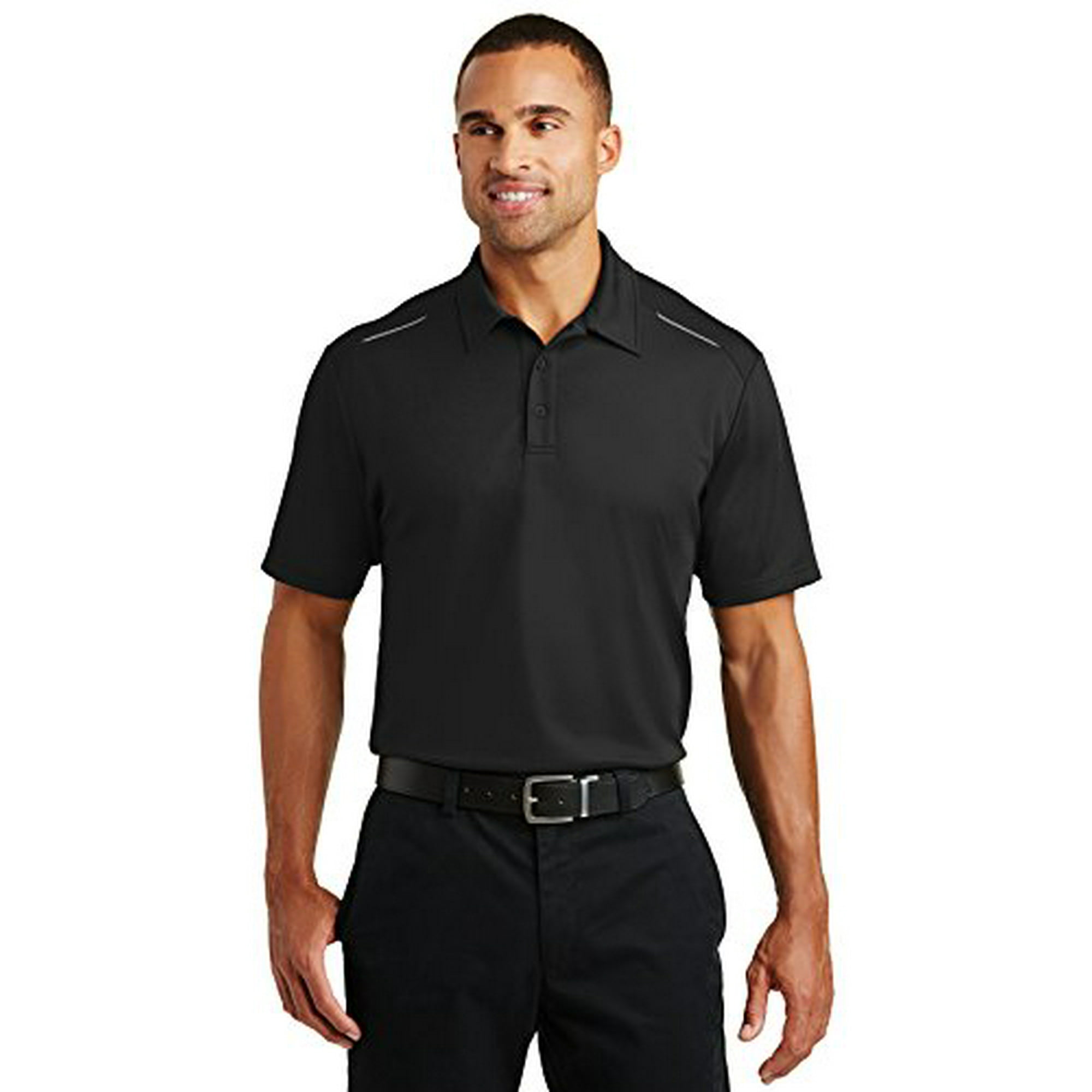 Port Authority Pinpoint Mesh Polo. K580 L Black