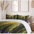 thumbnail image 6 of Ambesonne Woodland Duvet Cover Sets, Bluebell Blossoms, 2-King, Violet Green Yellow, 6 of 6