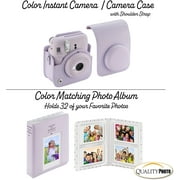 Fujifilm Instax Mini 12 Instant Camera with Case, 20 Fuji Films, Decoration Stickers, Frames, Photo Album and More Accessory kit (Lilac Purple)