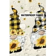 thumbnail image 6 of Rural Farm Sunflowers Gnomes Outdoor Pillow Covers Set of 2,Decorative Waterproof Throw Pillow Case,Yellow White Buffalo Checked Cotton Linen Soft Cozy Cushion Pillowcases, 6 of 7